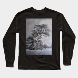 My Tree - Drawing by Avril Thomas - Adelaide / South Australia Artist Near Inman Valley South Australia Long Sleeve T-Shirt